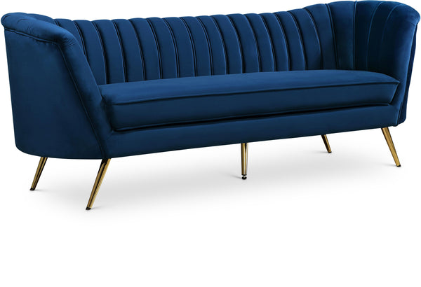 Margo Navy Velvet Sofa image