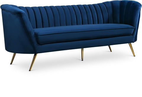 Margo Navy Velvet Sofa image