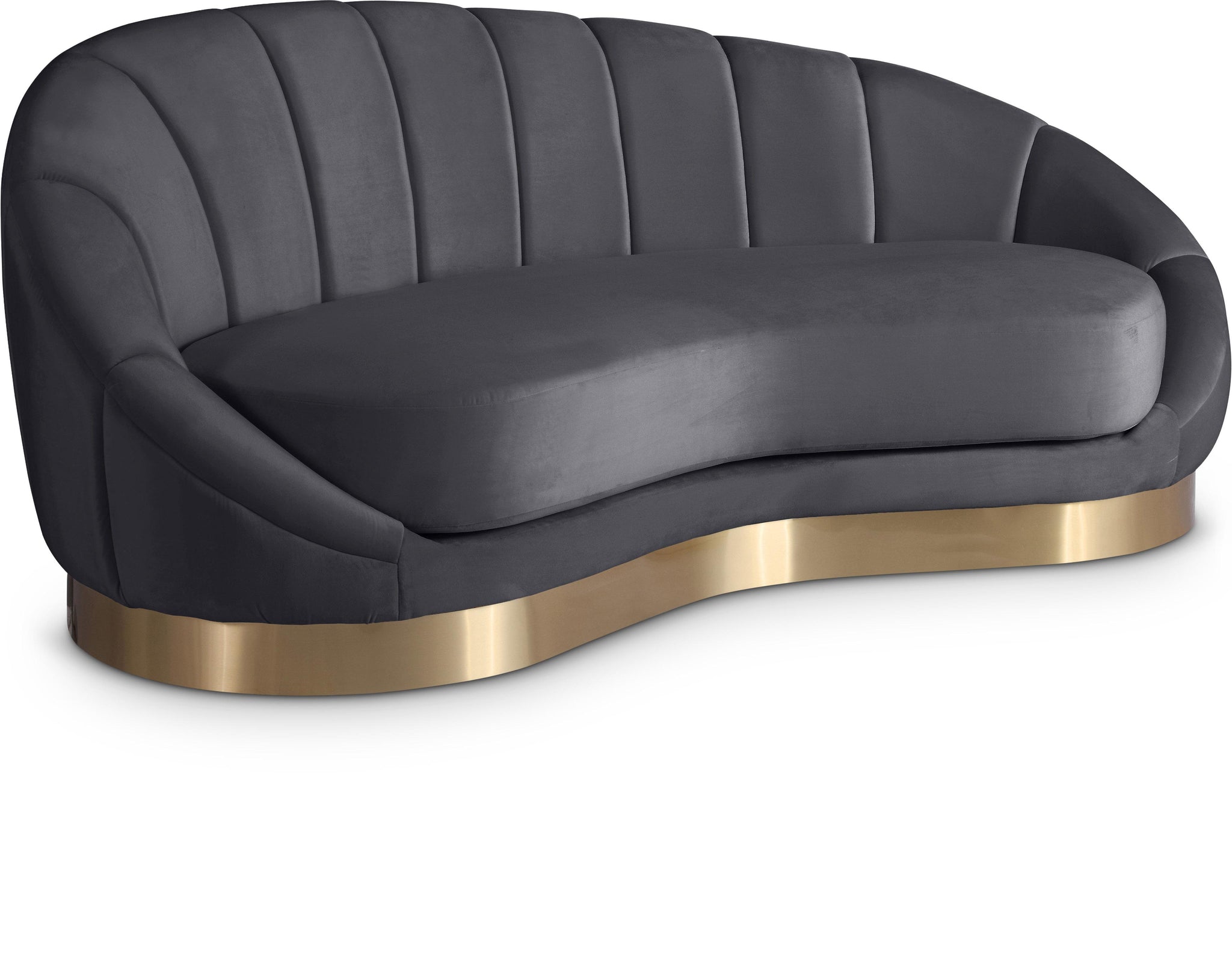 Shelly Grey Velvet Chaise image