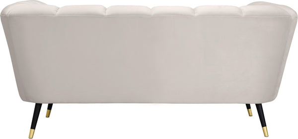 Beaumont Cream Velvet Loveseat