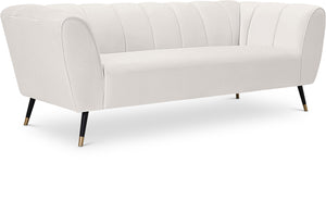 Beaumont Cream Velvet Sofa image