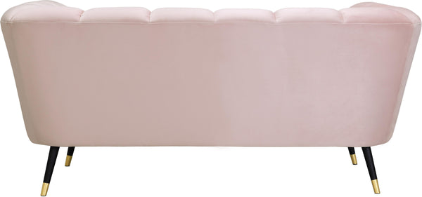 Beaumont Pink Velvet Loveseat