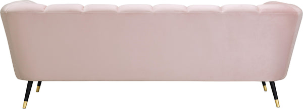 Beaumont Pink Velvet Sofa