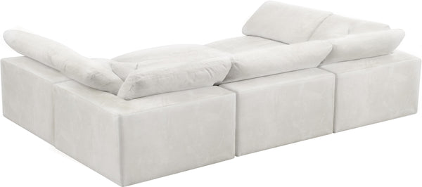 Cozy Cream Velvet Cloud Modular Sectional