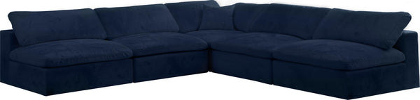 Cozy Navy Velvet Cloud Modular Sectional