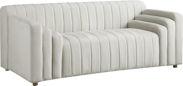 Naya Cream Velvet Loveseat image