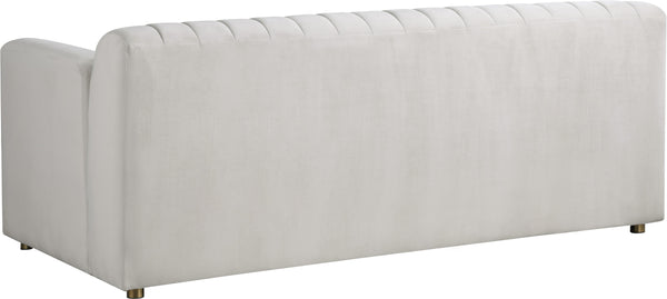 Naya Cream Velvet Loveseat