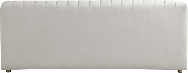 Naya Cream Velvet Loveseat