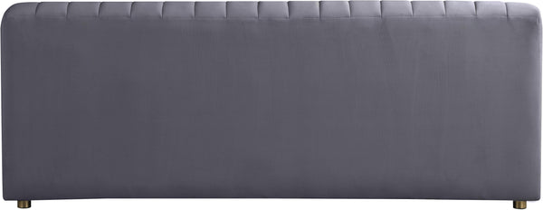 Naya Grey Velvet Loveseat