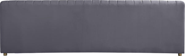 Naya Grey Velvet Sofa