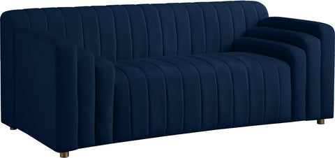 Naya Navy Velvet Loveseat image