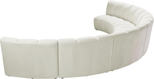 Infinity Cream Velvet 6pc. Modular Sectional