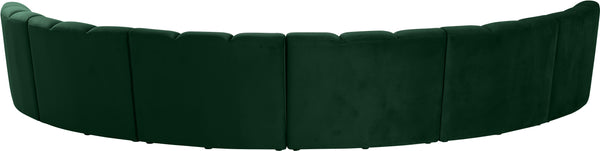 Infinity Green Velvet 6pc. Modular Sectional