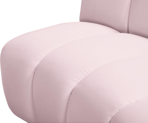 Infinity Pink Velvet 3pc. Modular Sectional