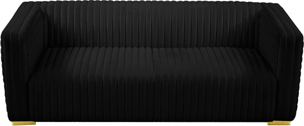 Ravish Black Velvet Sofa