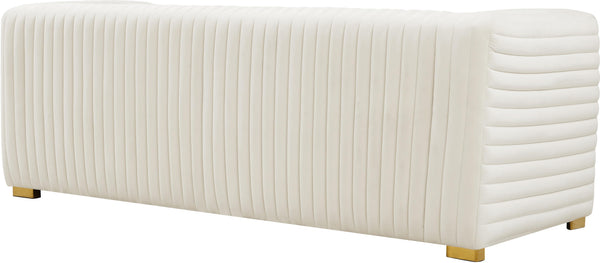 Ravish Cream Velvet Sofa