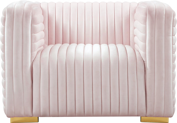 Ravish Pink Velvet Chair