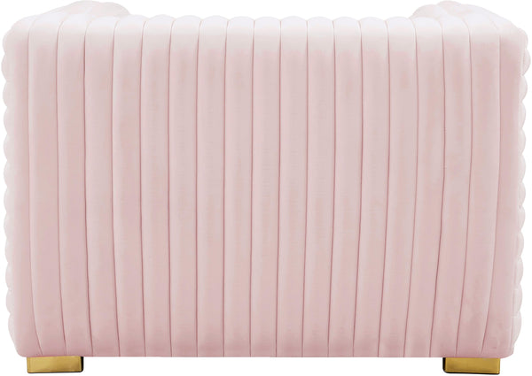 Ravish Pink Velvet Chair