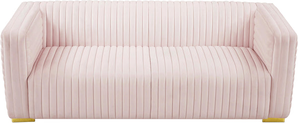 Ravish Pink Velvet Sofa