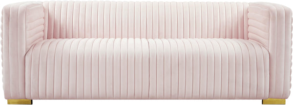 Ravish Pink Velvet Sofa