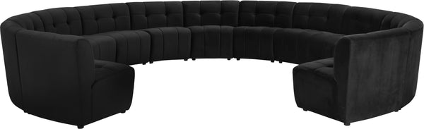 Limitless Black Velvet 13pc. Modular Sectional image