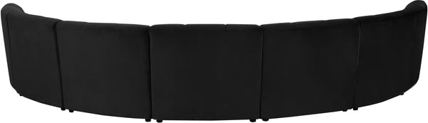 Limitless Black Velvet 7pc. Modular Sectional