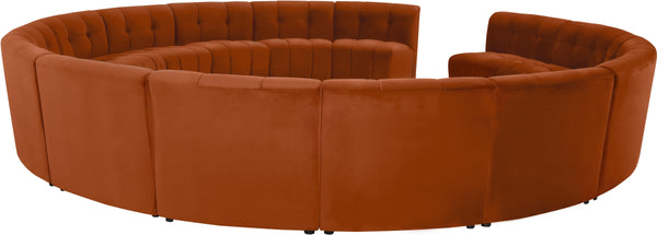 Limitless Cognac Velvet 15pc. Modular Sectional