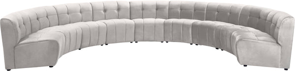 Limitless Cream Velvet 9pc. Modular Sectional image