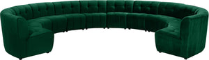 Limitless Green Velvet 12pc. Modular Sectional image