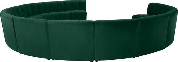 Limitless Green Velvet 13pc. Modular Sectional