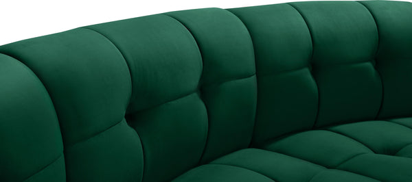 Limitless Green Velvet 15pc. Modular Sectional