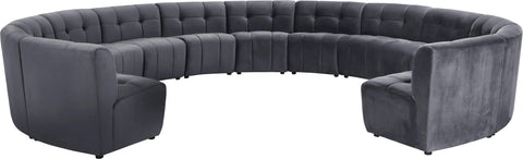 Limitless Grey Velvet 13pc. Modular Sectional image