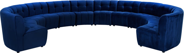 Limitless Navy Velvet 12pc. Modular Sectional image