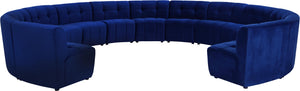 Limitless Navy Velvet 13pc. Modular Sectional image