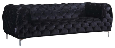 Mercer Black Velvet Sofa image