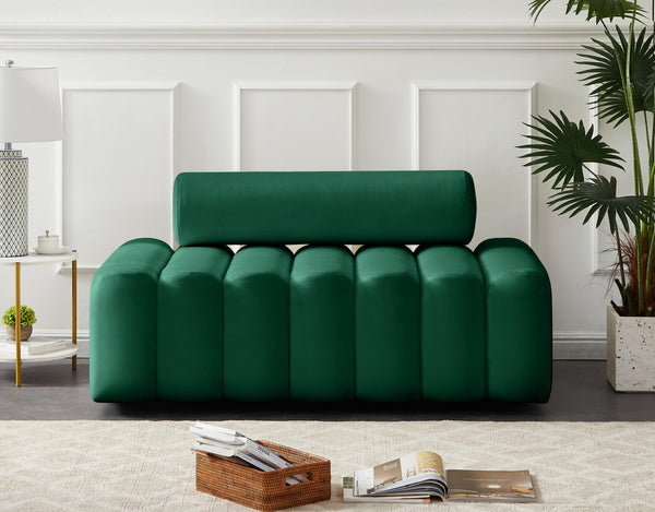 Melody Green Velvet Loveseat