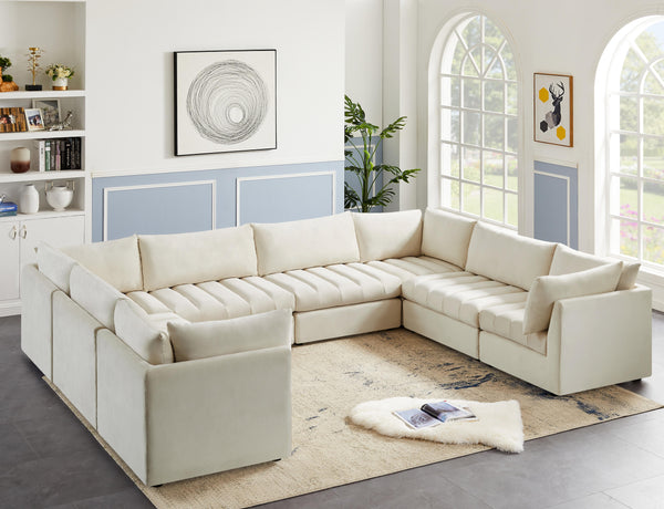 Jacob Cream Velvet Modular Sectional