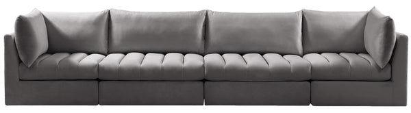 Jacob Grey Velvet Modular Sofa