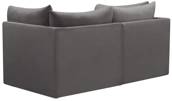 Jacob Grey Velvet Modular Sofa