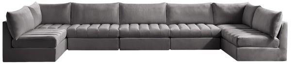 Jacob Grey Velvet Modular Sectional