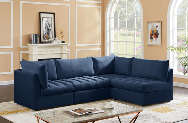 Jacob Navy Velvet Modular Sectional