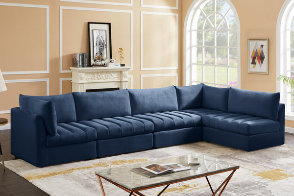 Jacob Navy Velvet Modular Sectional