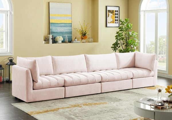 Jacob Pink Velvet Modular Sofa