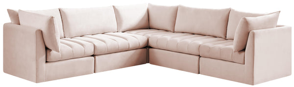 Jacob Pink Velvet Modular Sectional