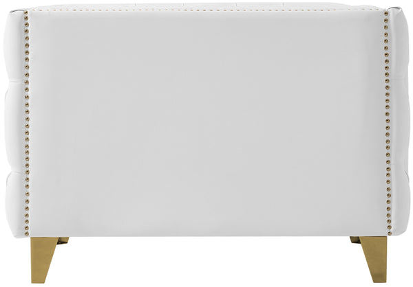 Michelle White Faux Leather Chair