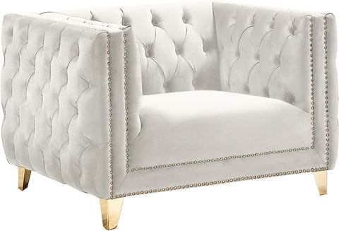 Michelle Cream Velvet Chair image