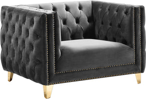 Michelle Grey Velvet Chair image