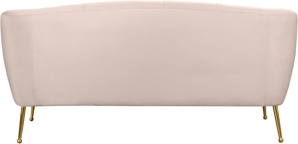 Tori Pink Velvet Loveseat