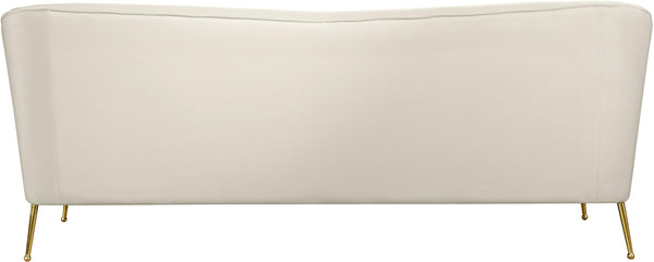 Hermosa Cream Velvet Sofa