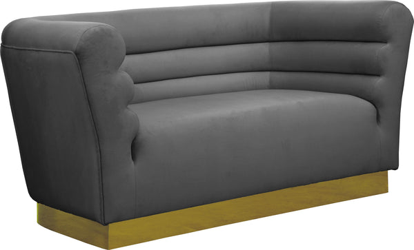 Bellini Grey Velvet Loveseat image